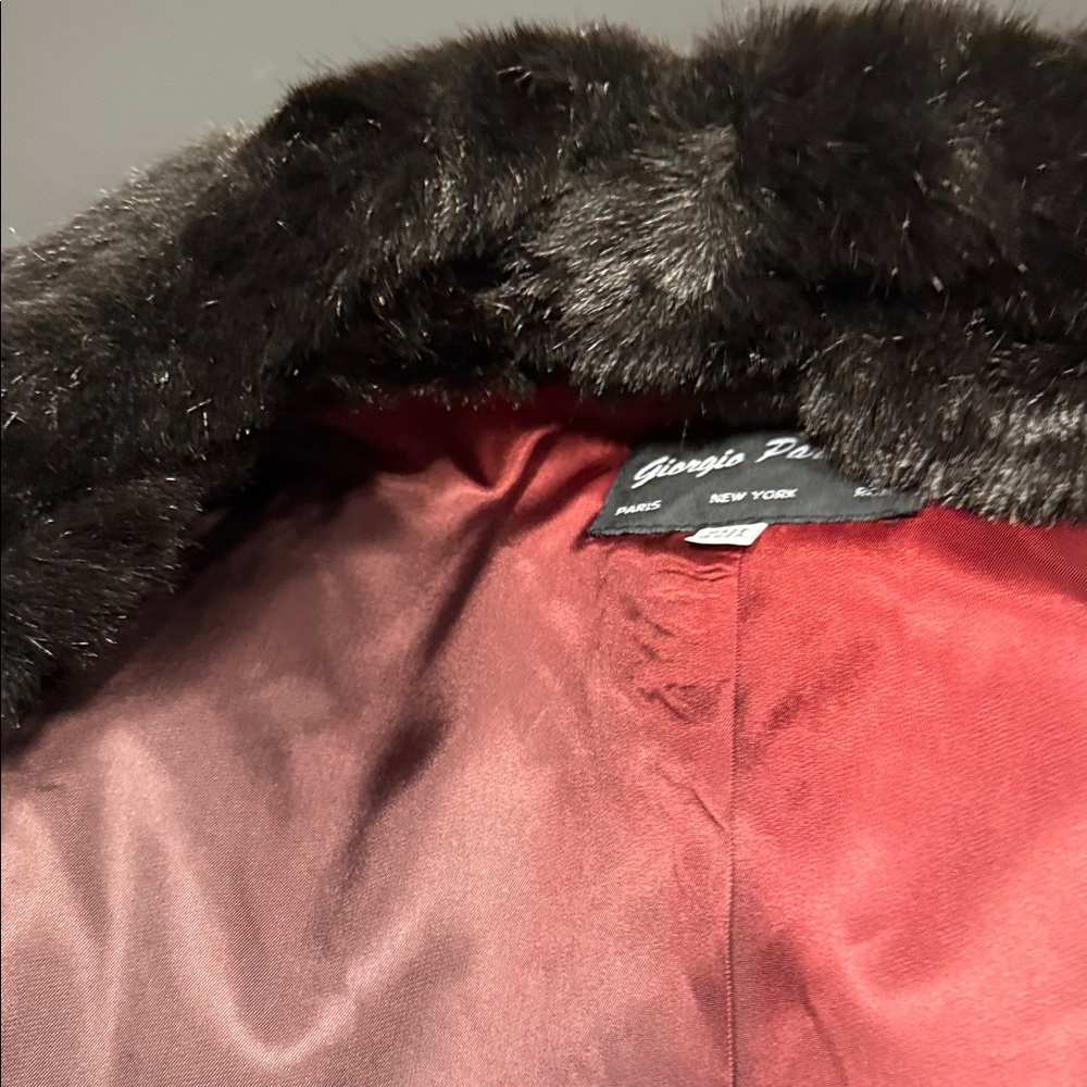 Source Unknown Dark Brown Teddy Jacket - image 3